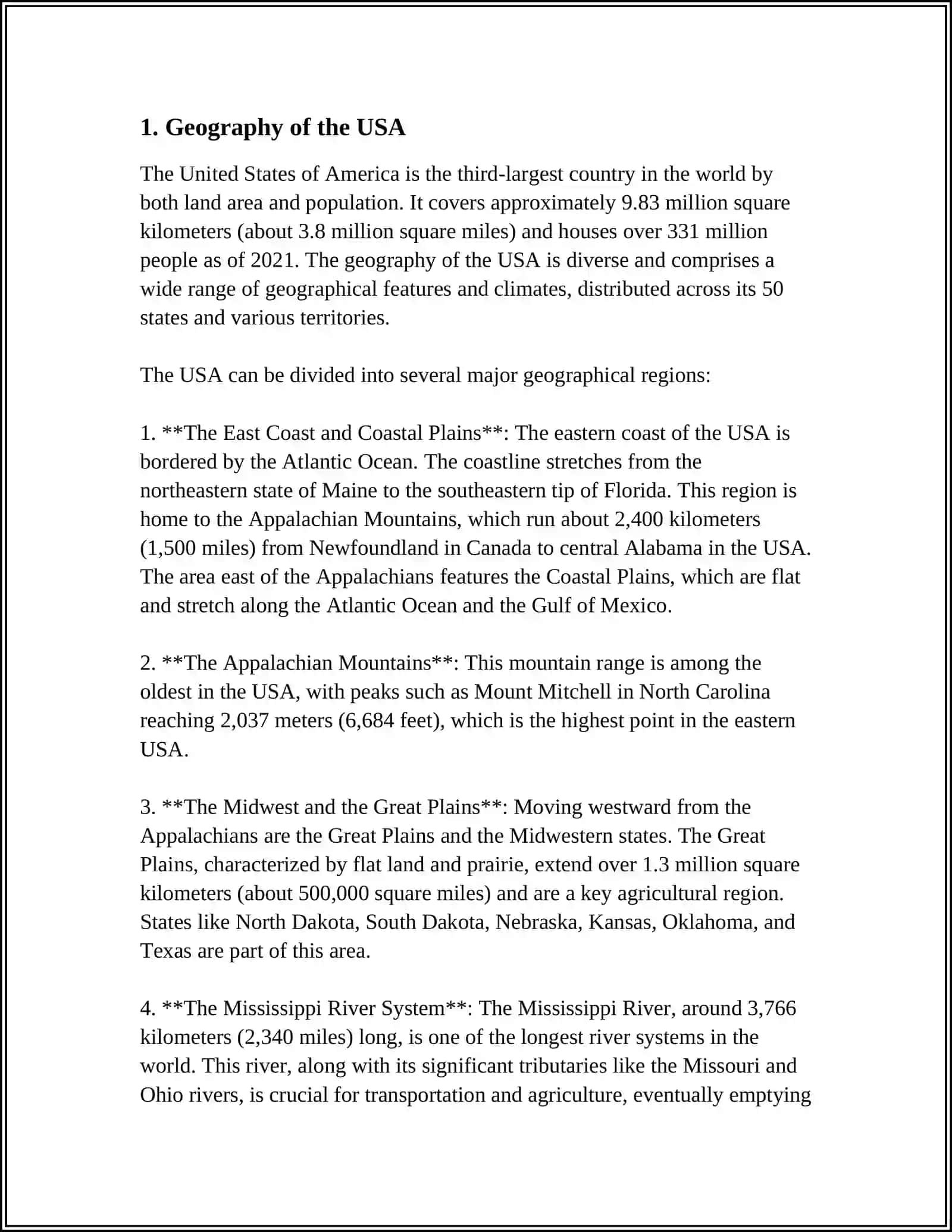 TEXT " THE USA" 3