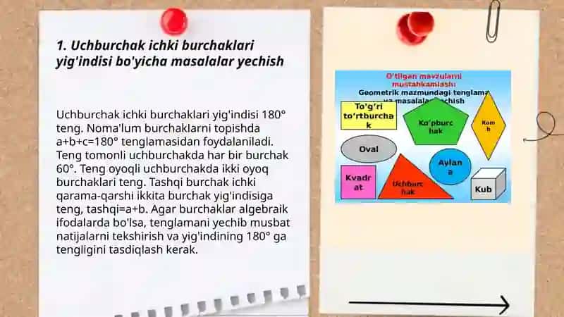 Uchburchaklarga doir masalalar 3
