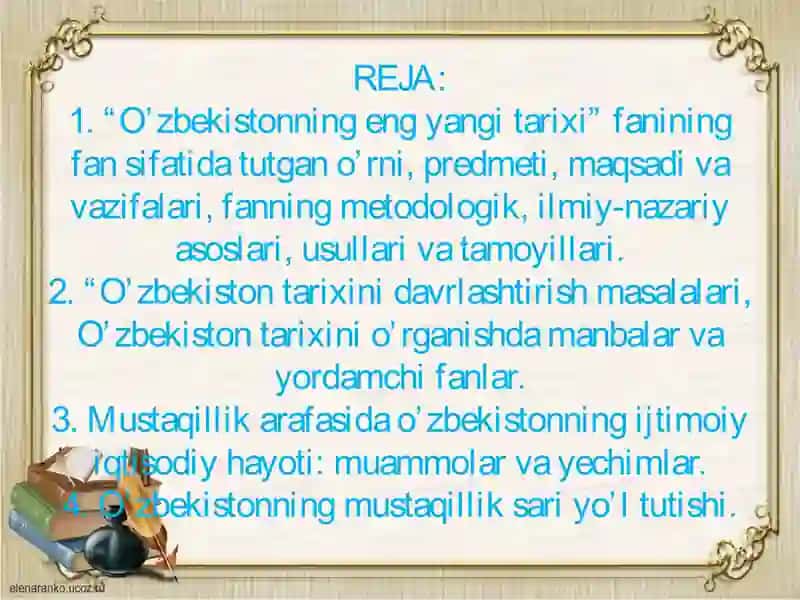 O’ZBEKISTONNING ENG YANGI TARIXI 3