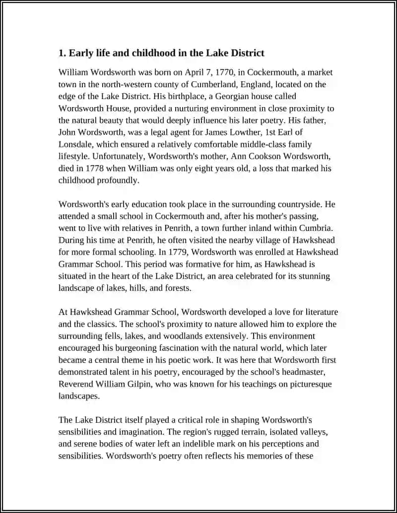 WILLIAM WORDSWORTH 1770 1824 3