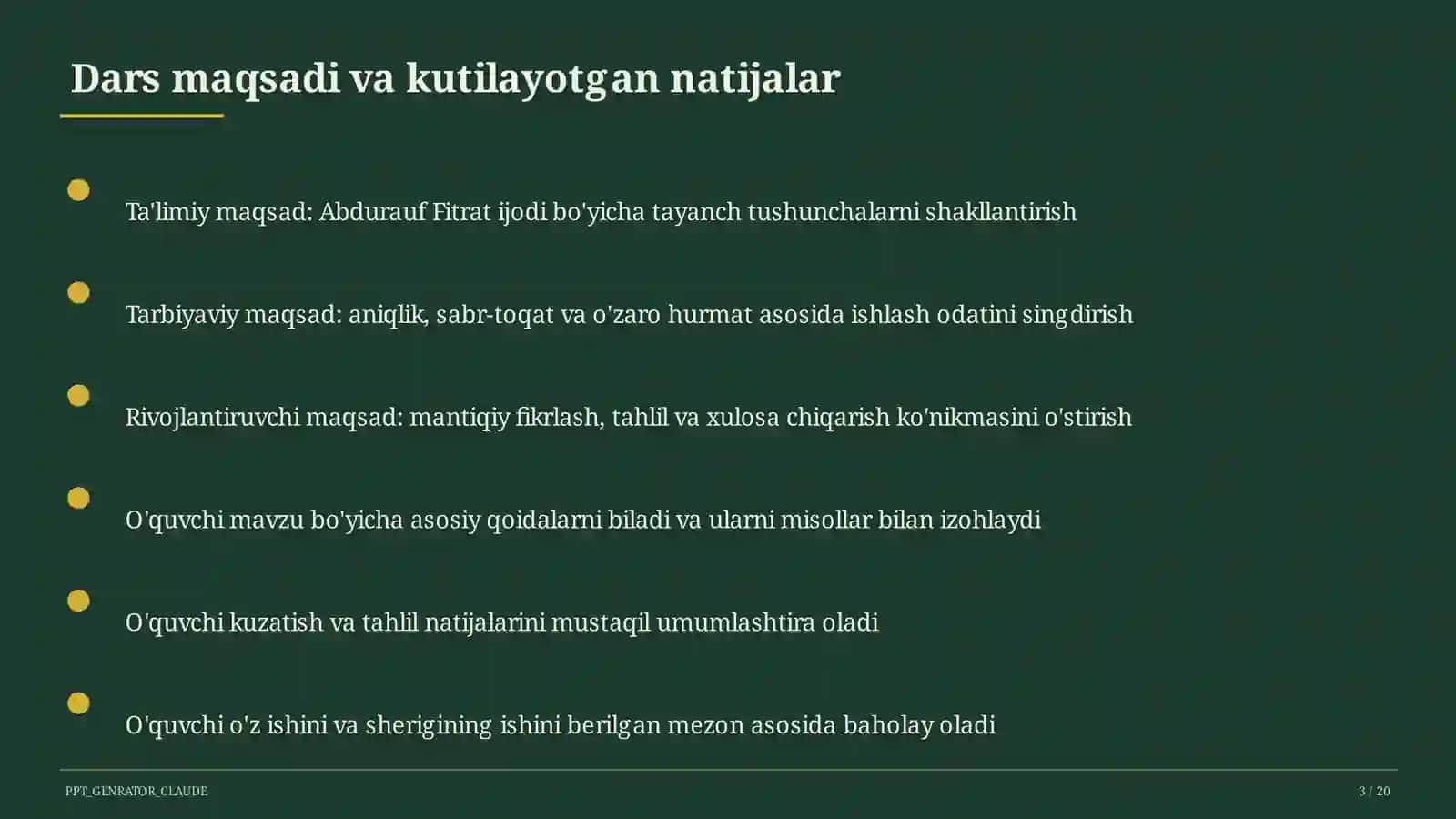Abdurauf Fitrat ijodi (9-sinf) 3