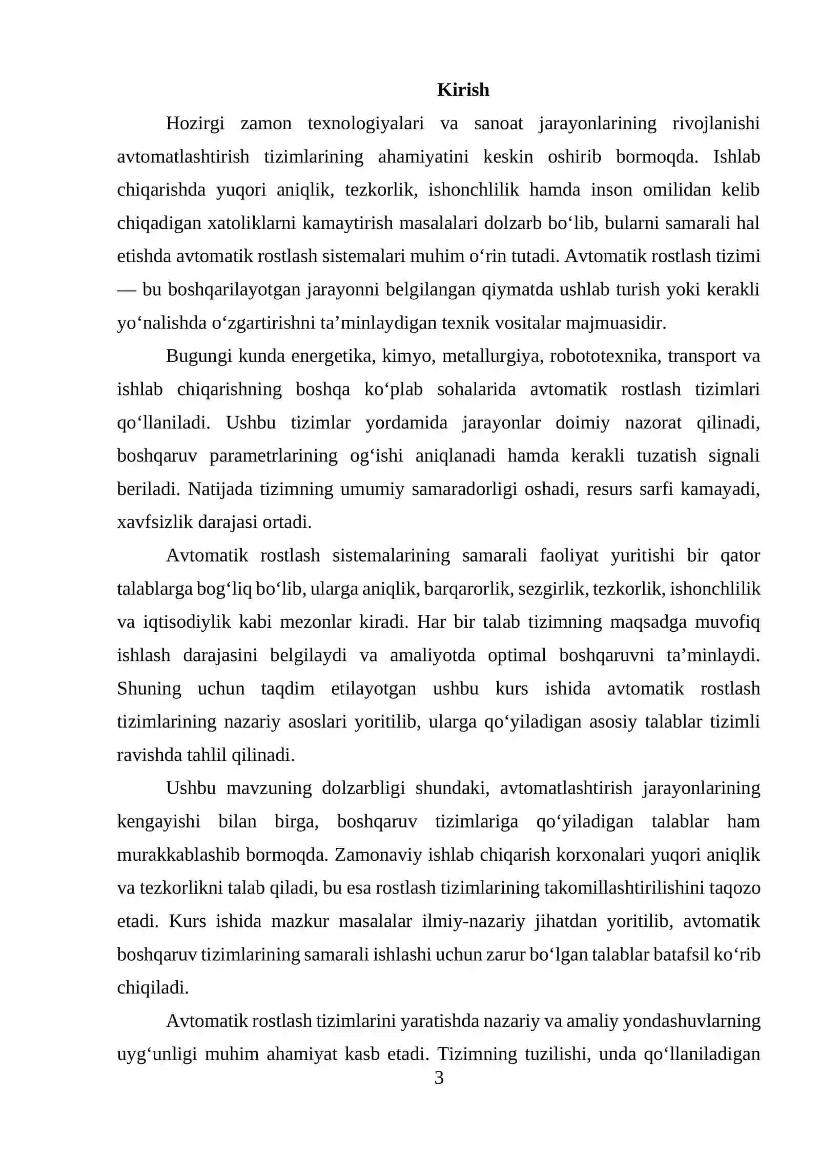 Avtomatik rostlash tizimlarining nazariy asoslari 3