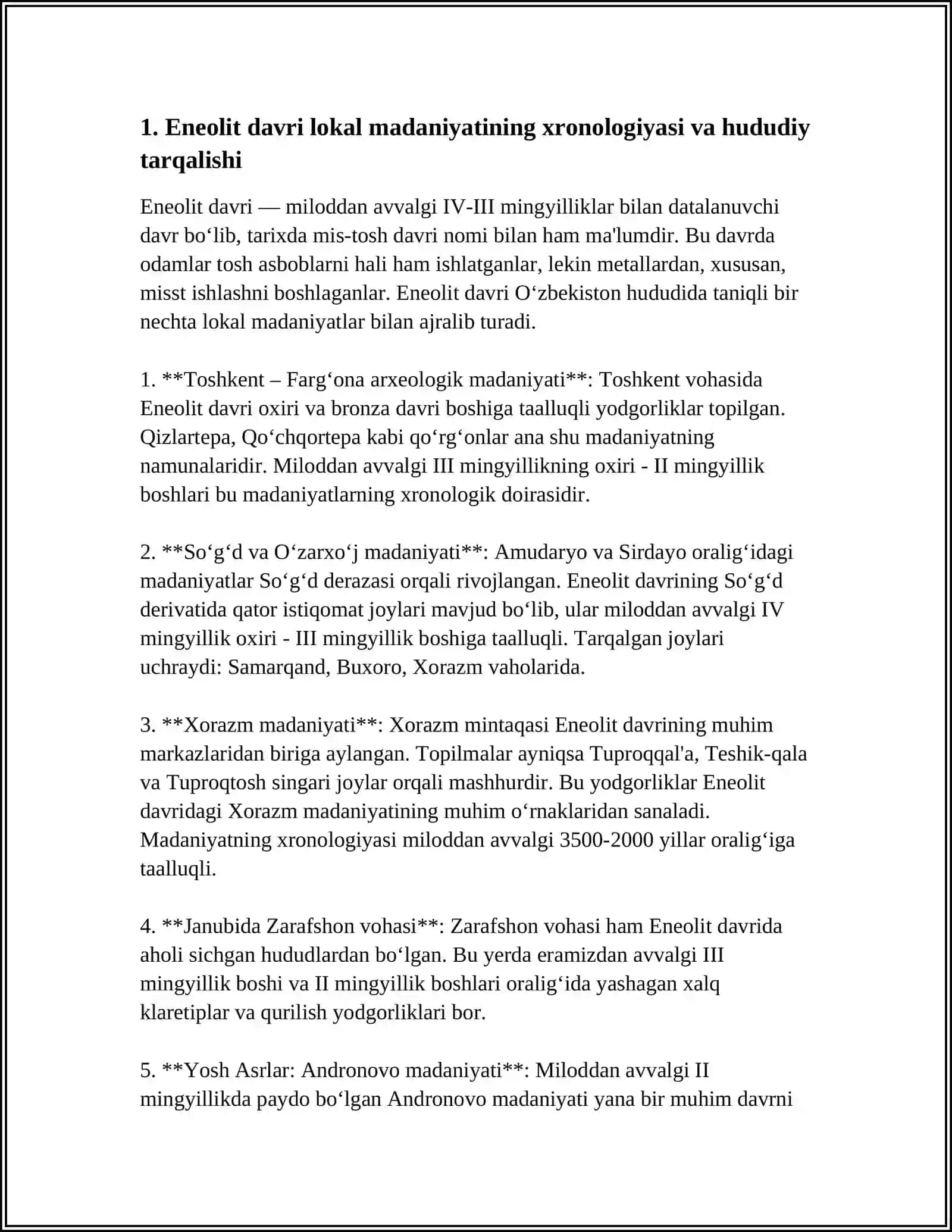 ENEOLIT DAVRI LOKAL MADANIYATI 3