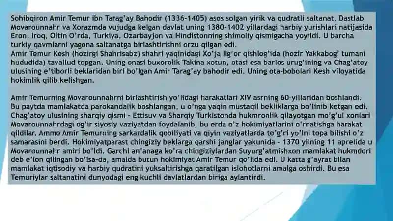 AMIR TEMUR 3