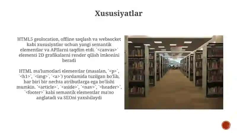 HTML haqida ma'lumot 3