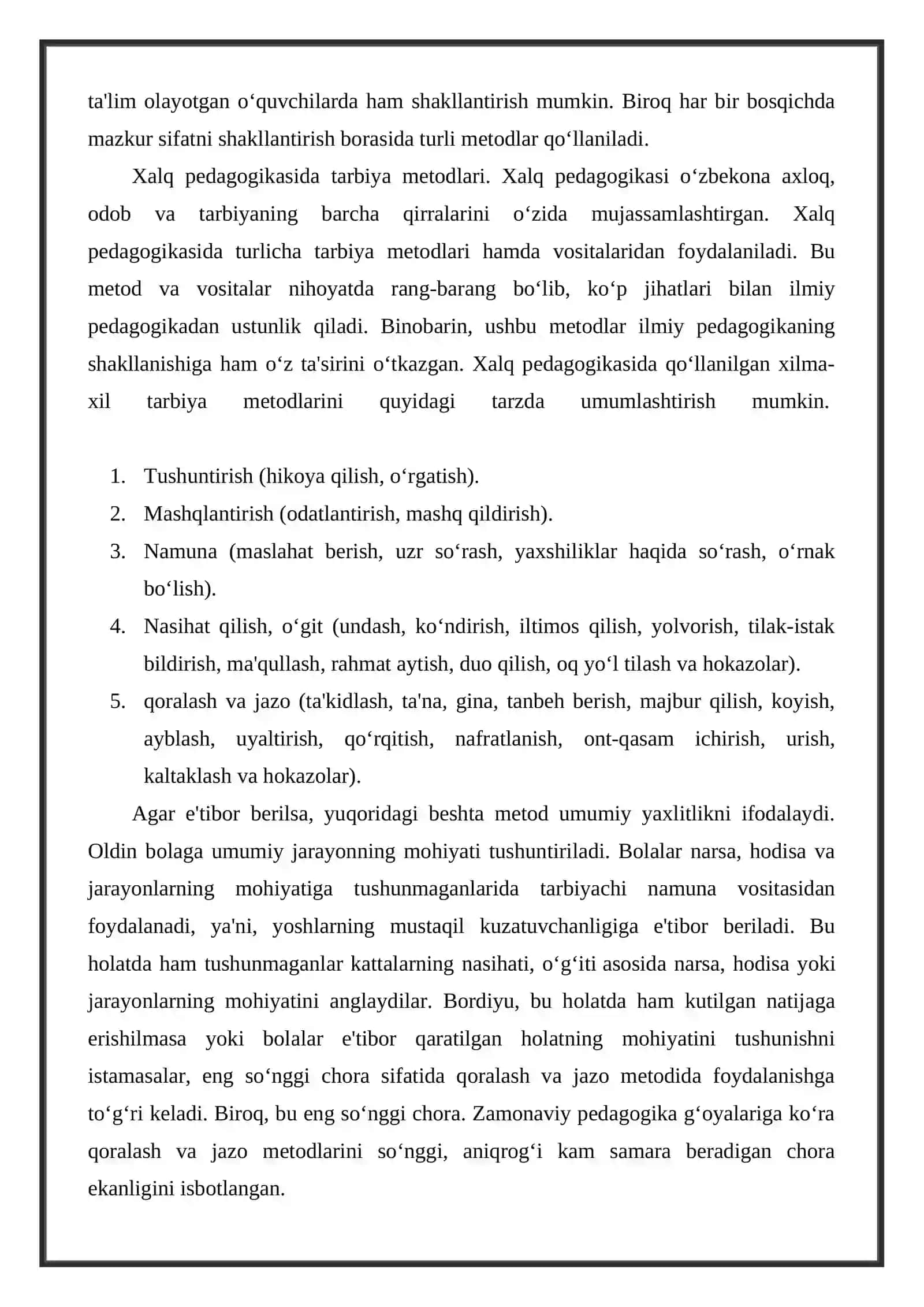MAVZU. TARBIYANING UMUMIY METODLARI 3