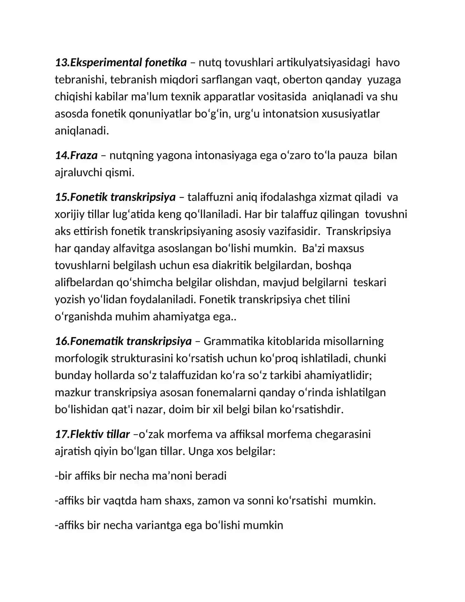 Tilshunoslik . Terminlar 3