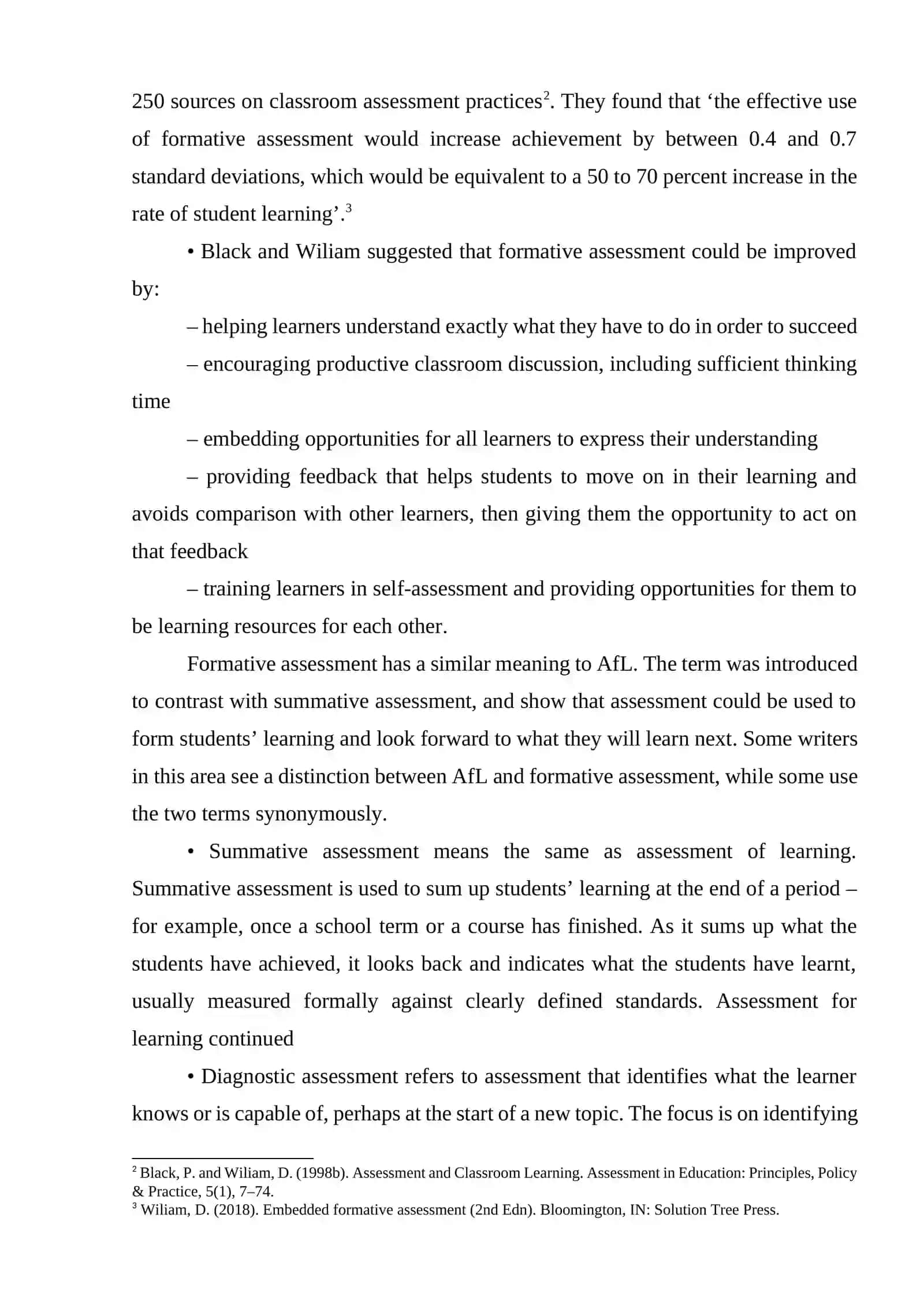 ASSESSMENT FOR LEARNING 3