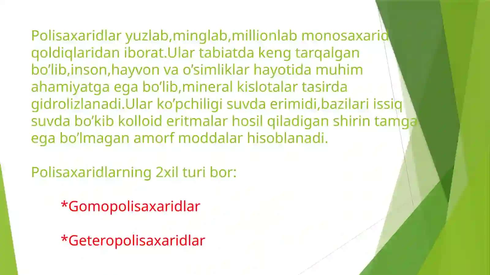Polisaxaridlar. Kraxmal, Selluloza 3