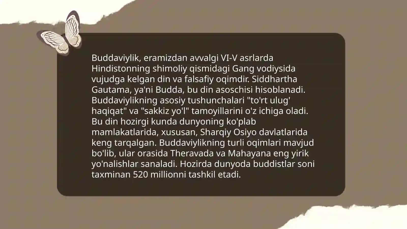 Buddaviylik dini ta'limoti va manbasi 3