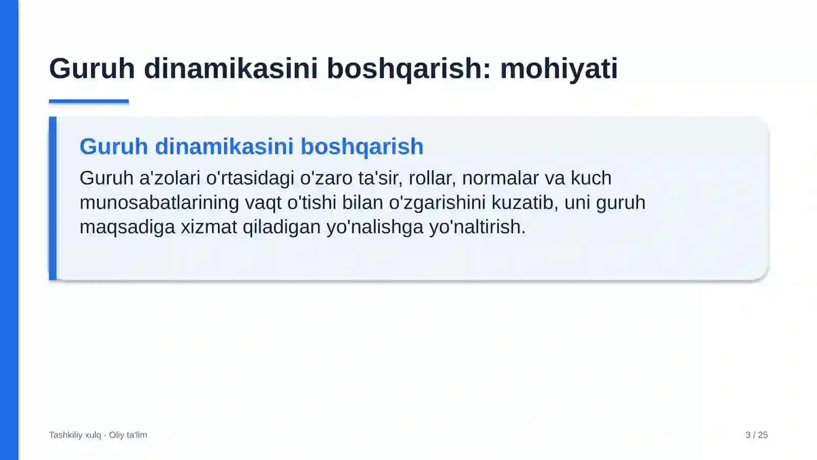 Elektr transportida guruh dinamikasini boshqarish 3