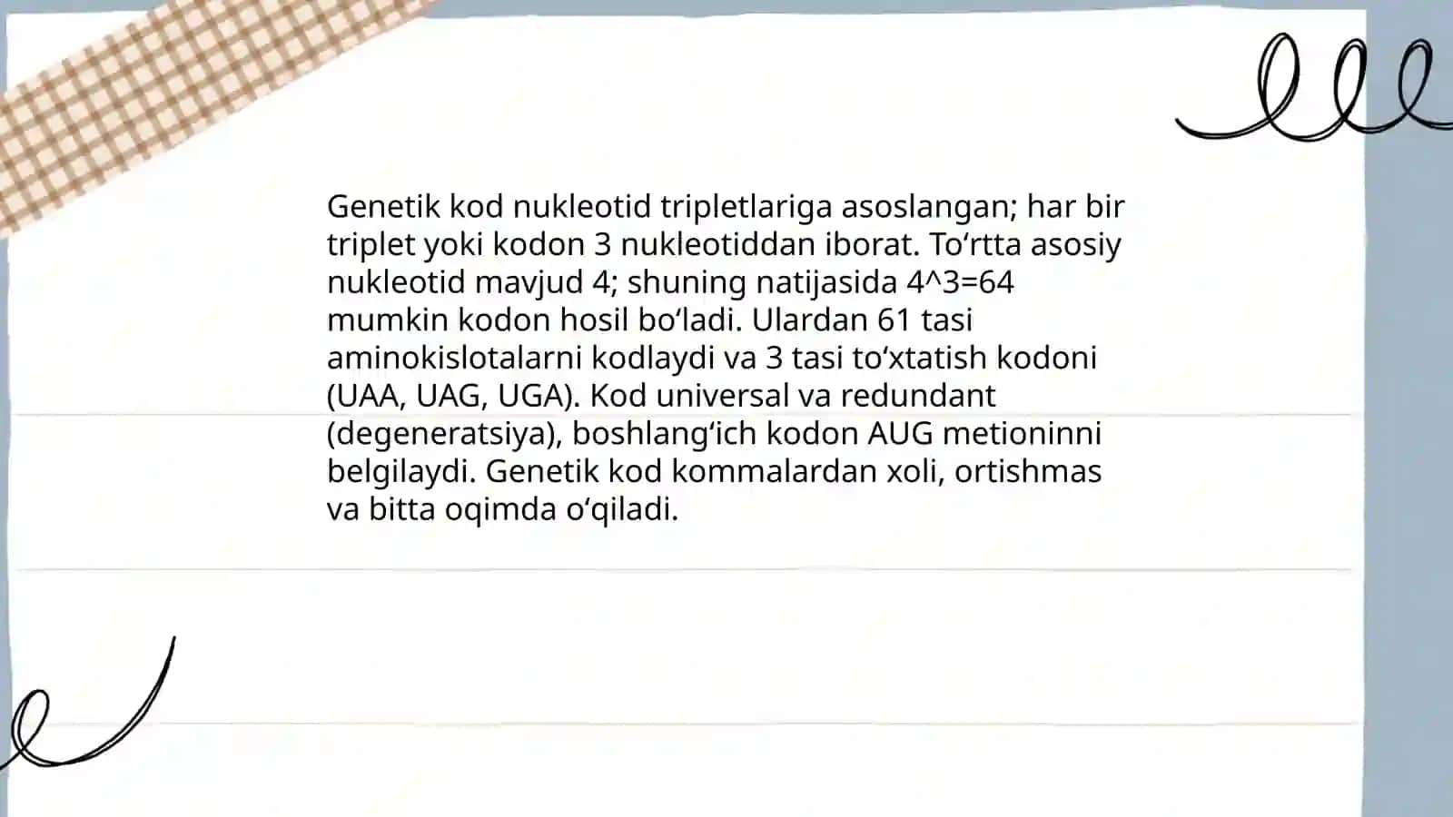 Genetik kod 3