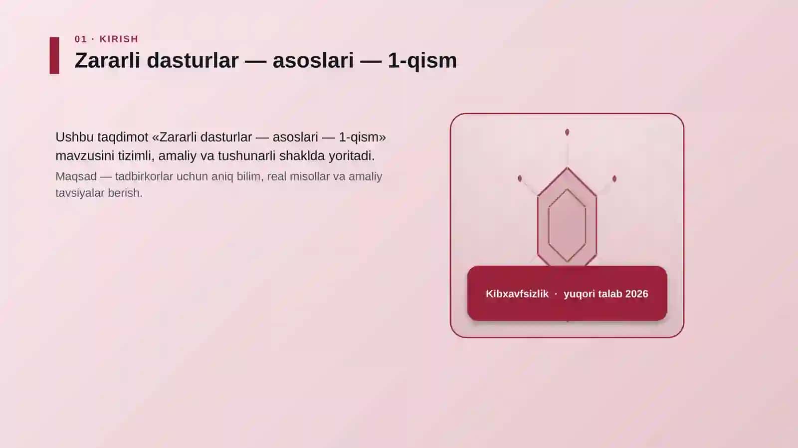 Zararli dasturlar — asoslari — 1-qism 3