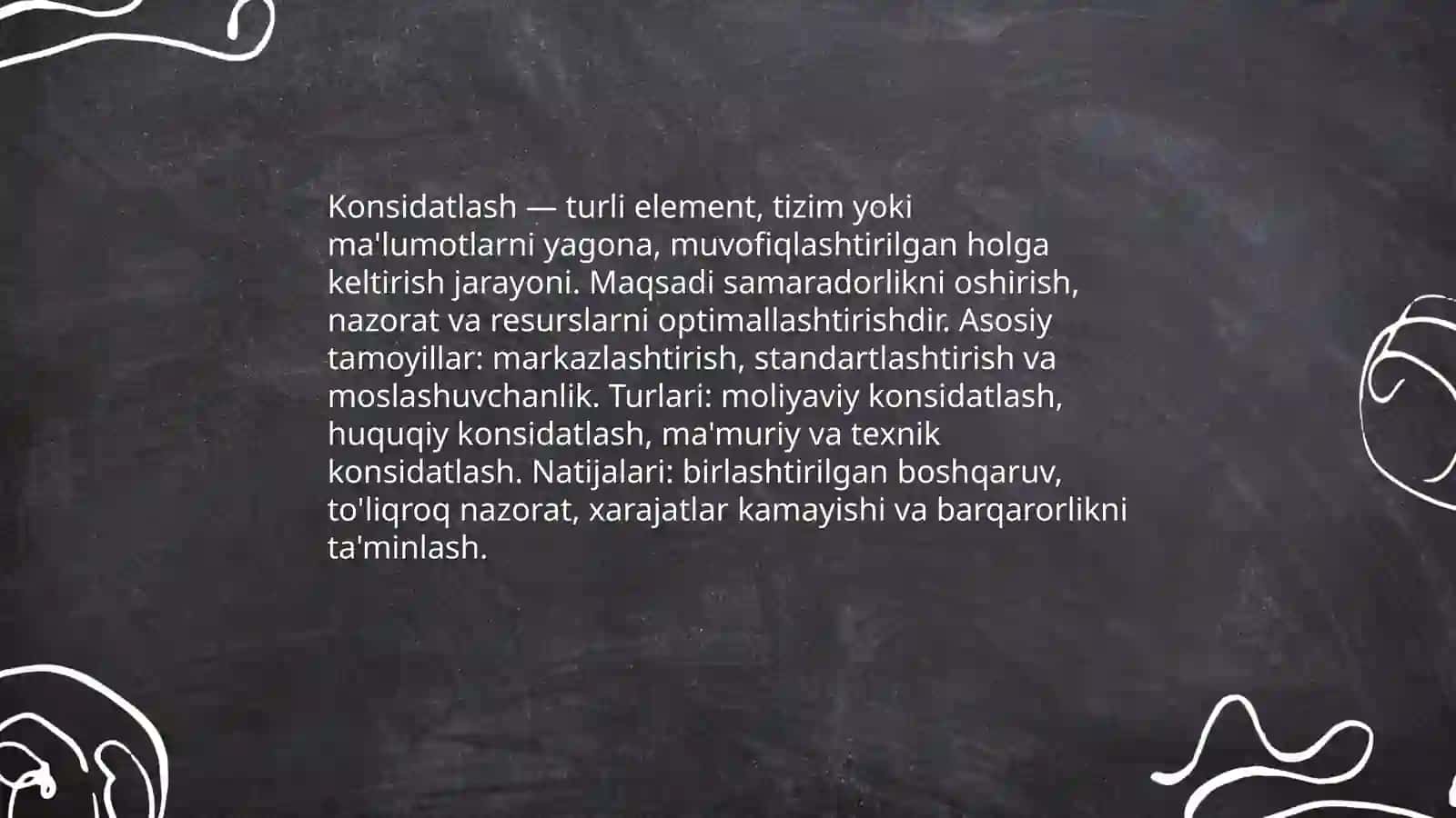 Konsidatlash 3