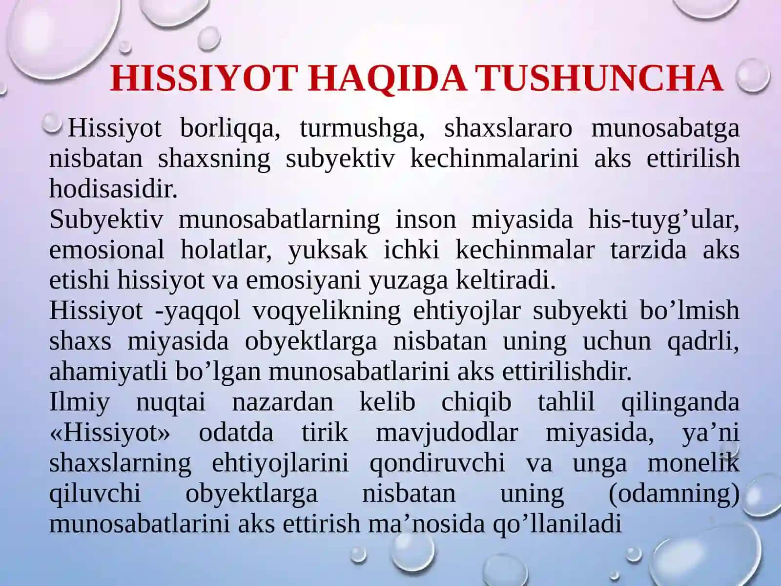 Shaxsning hissiy-irodaviy sohasi. Iroda 3