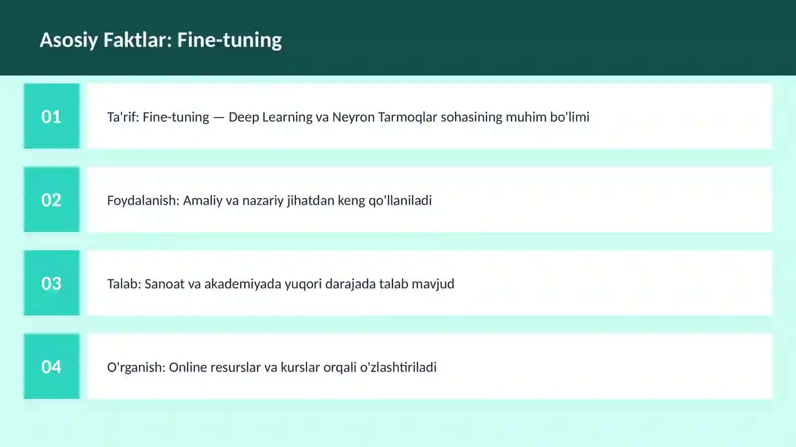 AI | DEEP LEARNING VA NEYRON TARMOQLAR 3