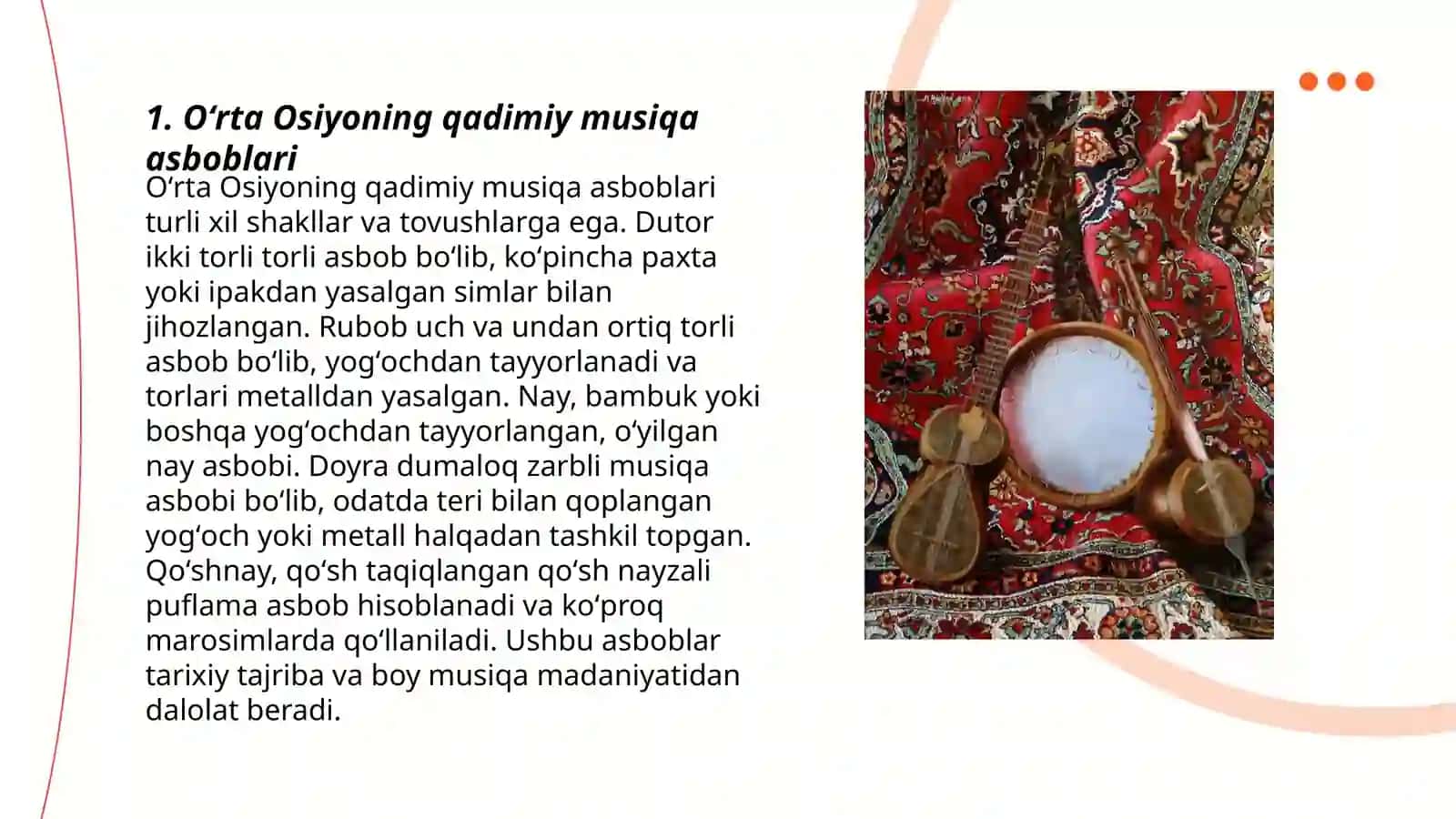 Oʻrta Osiyoning qadimiy musiqa asboblari 3