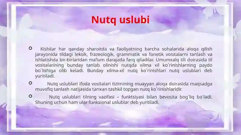 Nutqning uslubiy shakllari 3