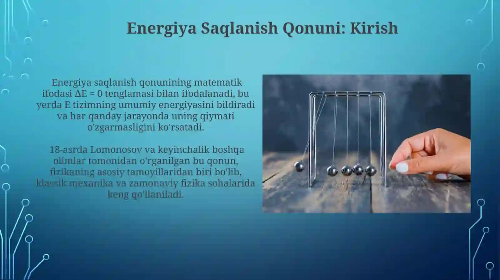 Energiyaning saqlanish qonuni 3