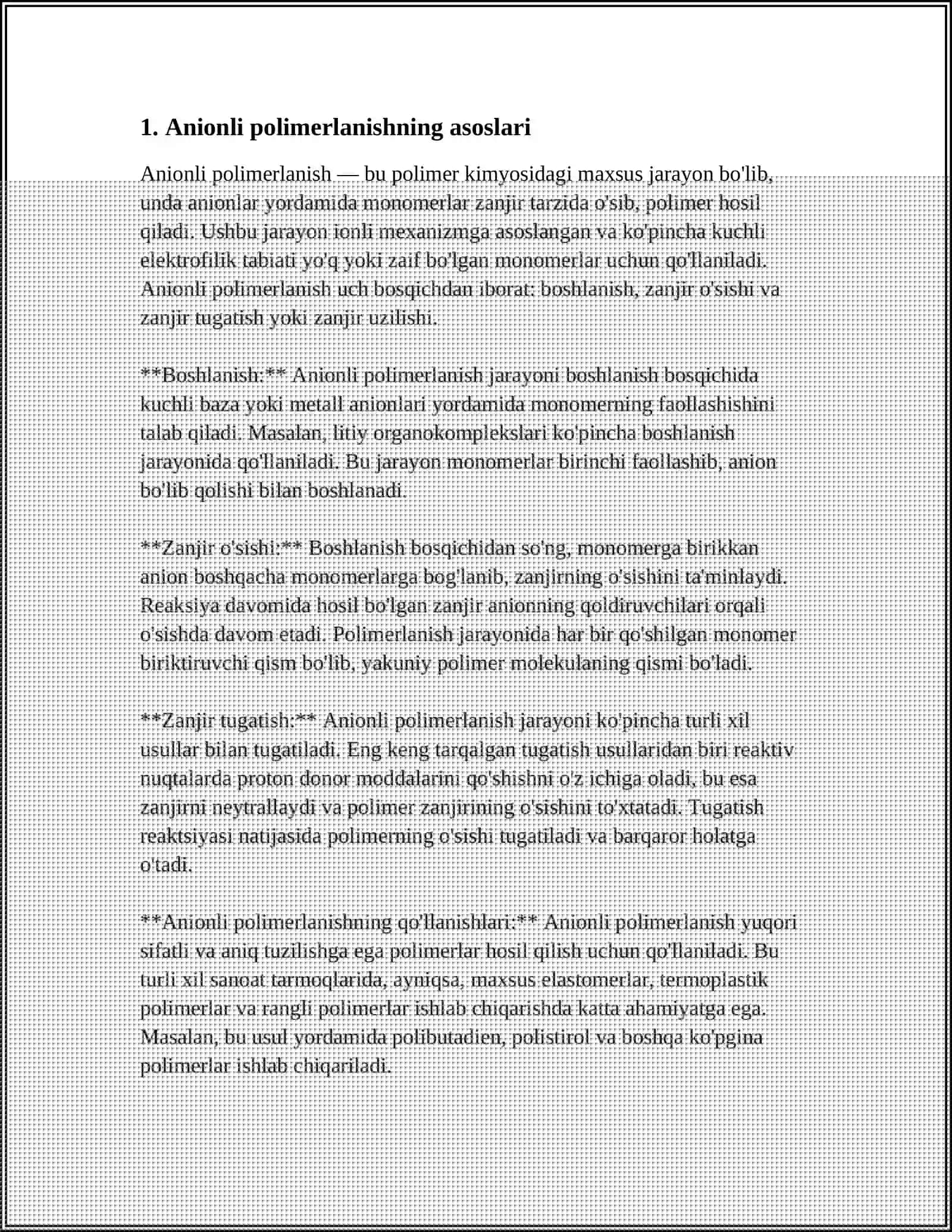 ANIONLI POLIMERLANISH 3