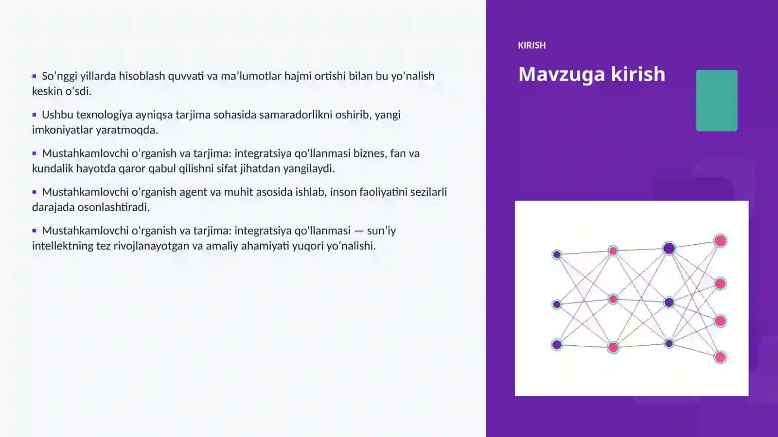 SUNʼIY INTELLEKT • PROFESSIONAL TAQDIMOT 3