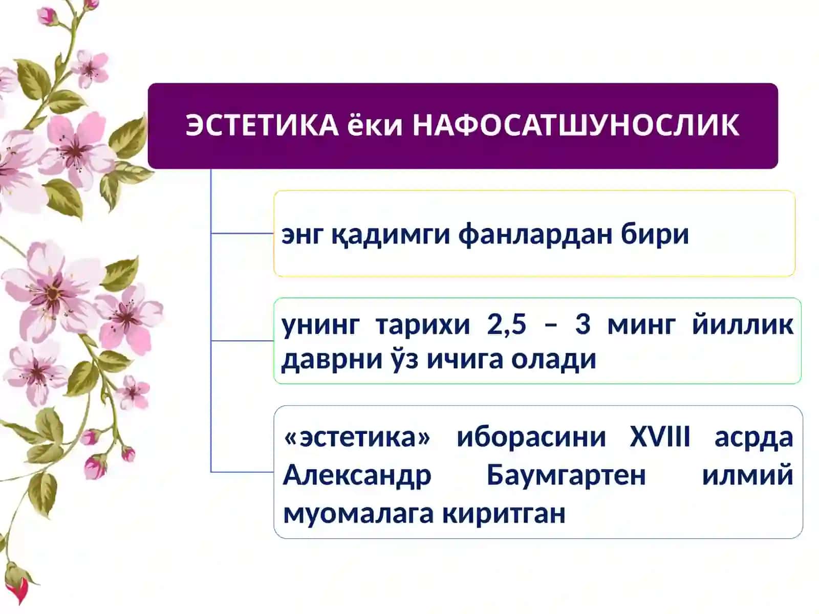 Estetika nafosat falsafasi 3