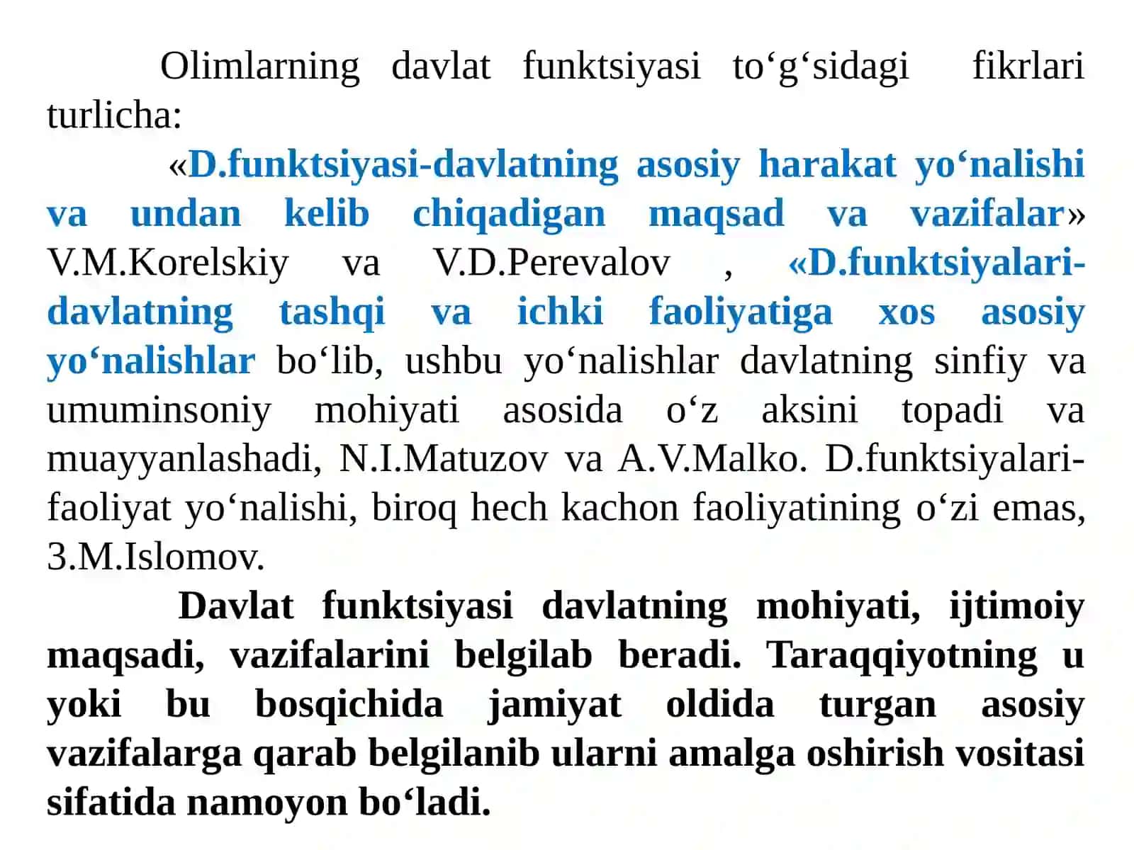 DAVLATNING FUNKTSIYALARI 3