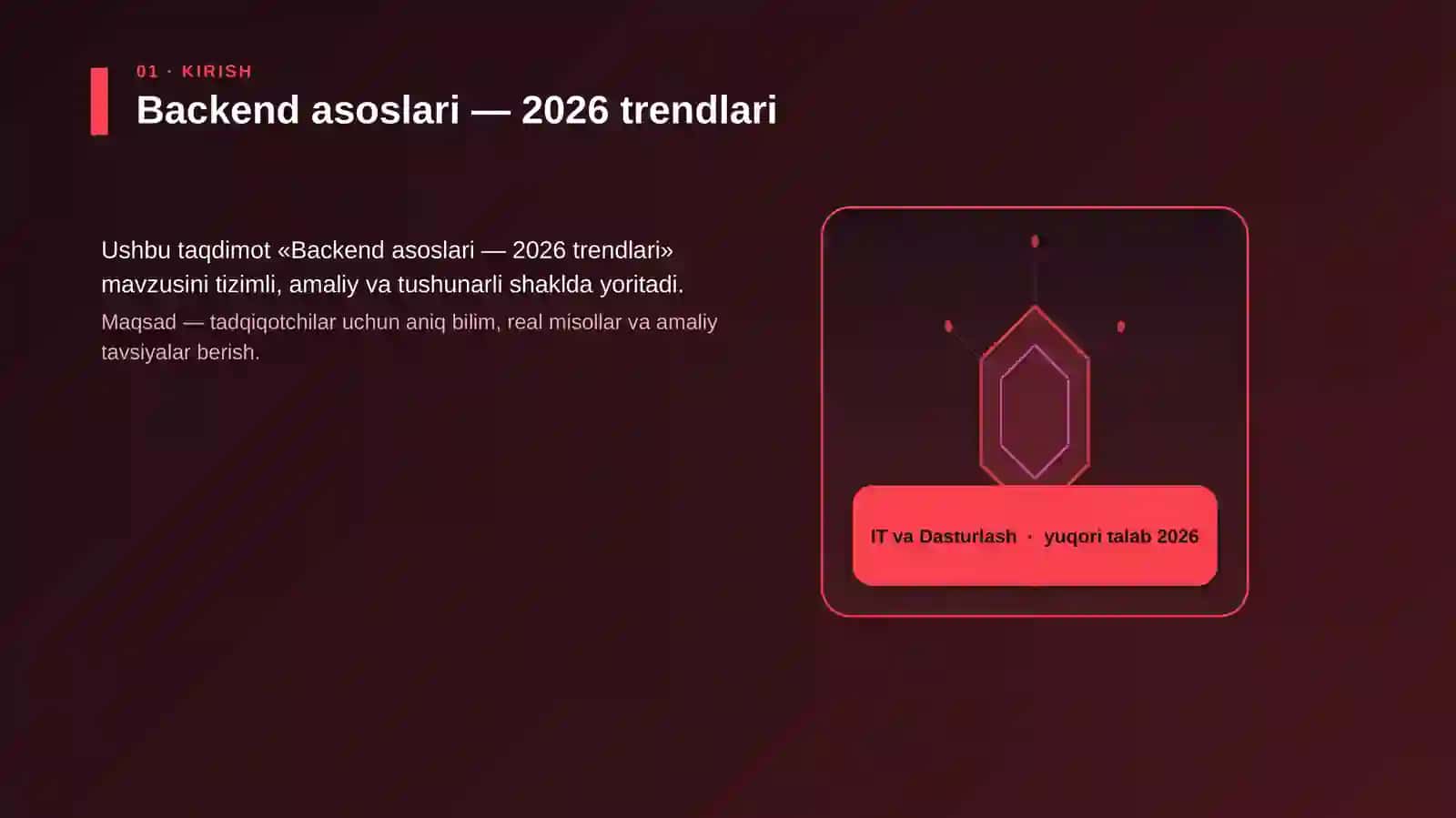 Backend asoslari — 2026 trendlari 3