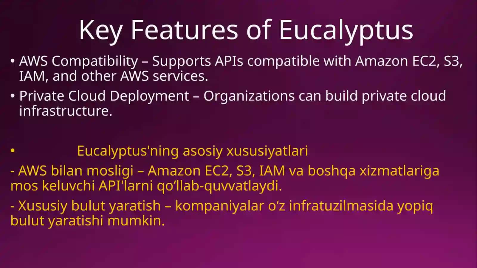 Eucalyptus Technology 3