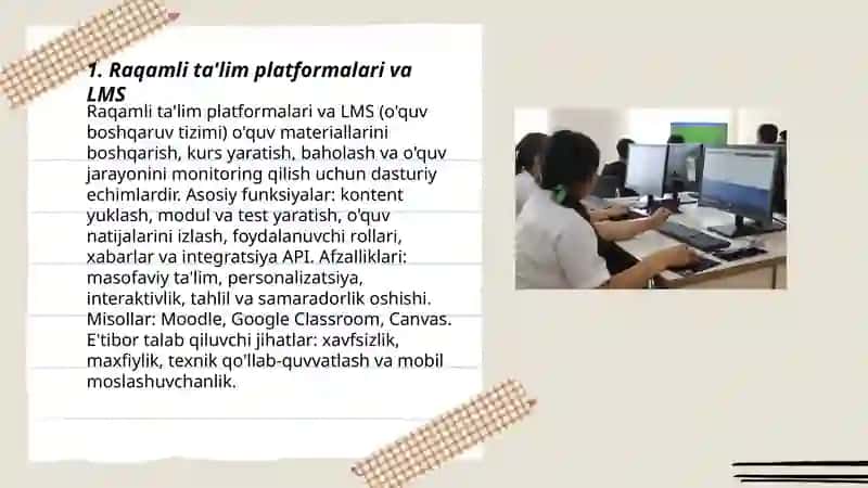 Raqamli ta'lim platformalari va LMS 3
