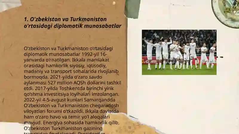 O'zbekiston va Turkmaniston munosabatlari 3