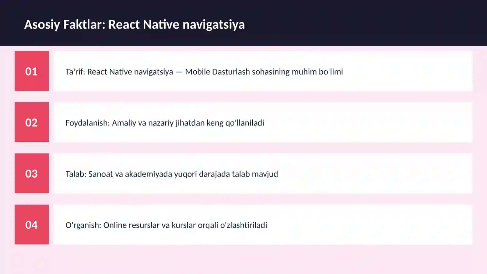 React Native navigatsiya 3