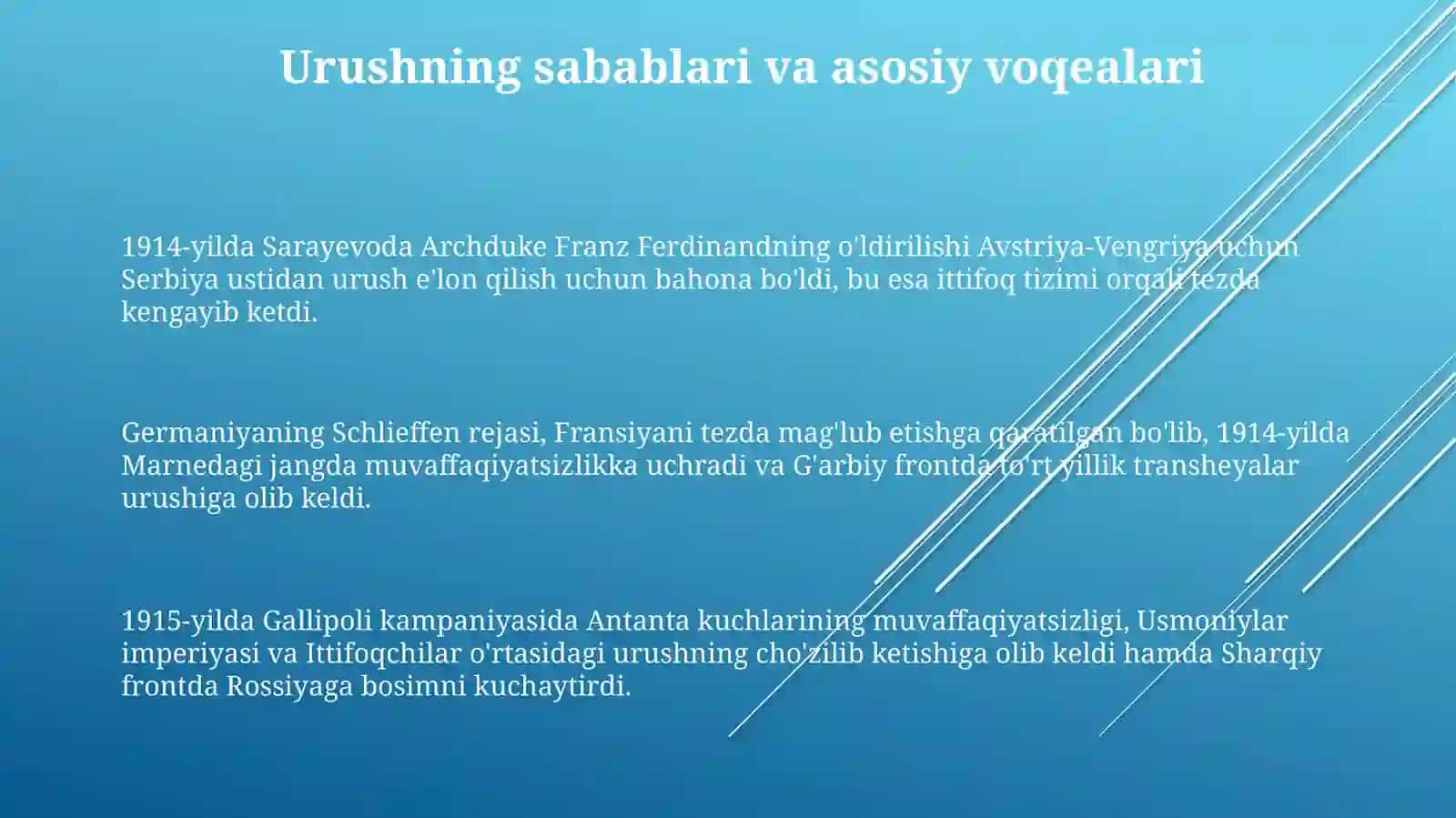 Birinchi jahon urushi yakunlari 3