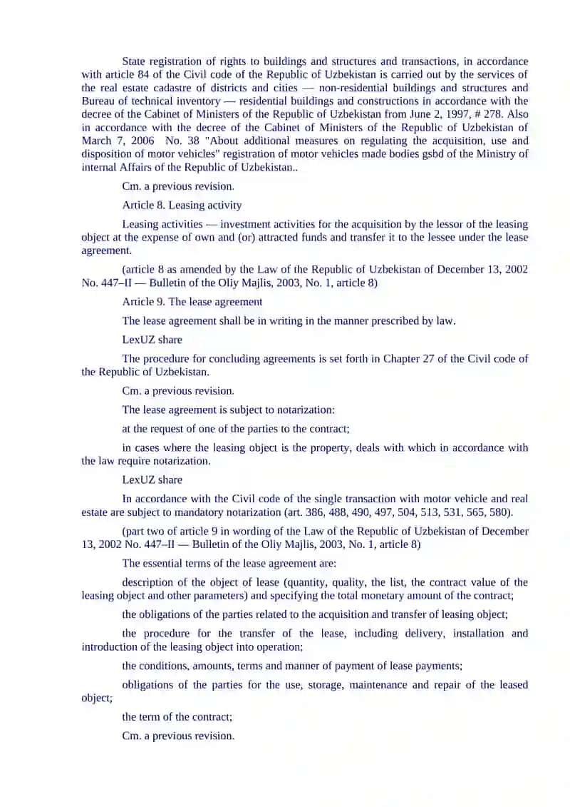 Leasing Legislation 3