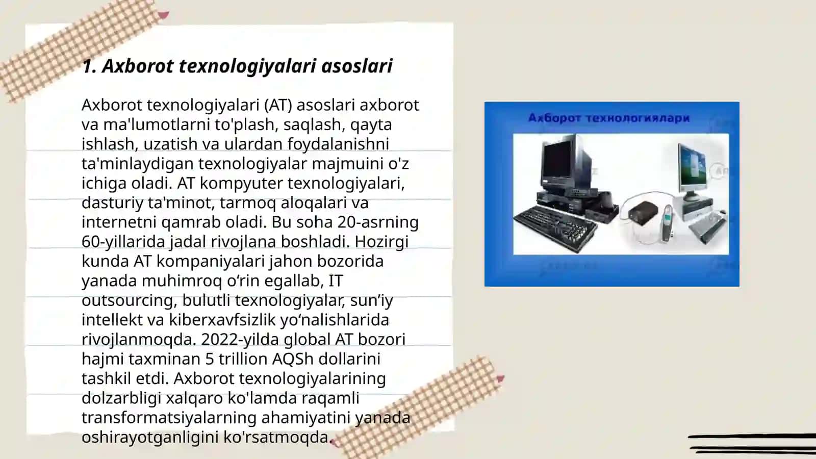Axborot texnologiyalari komponentlari 3