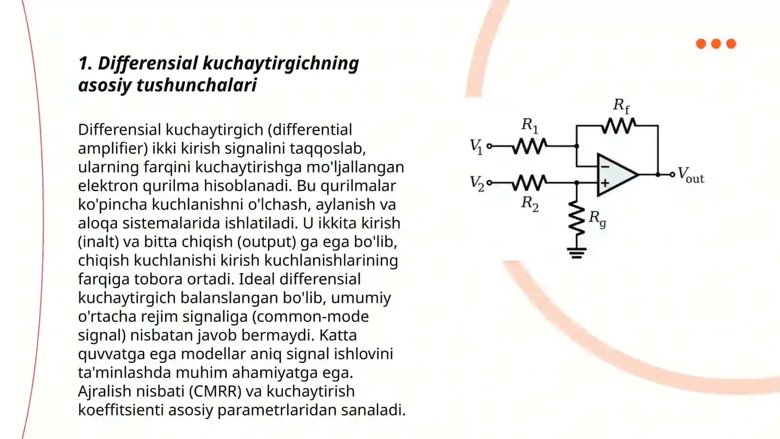 Differansial kuchaytirgichlar 3
