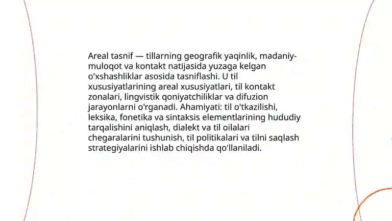 Tillarni tasniflash 3