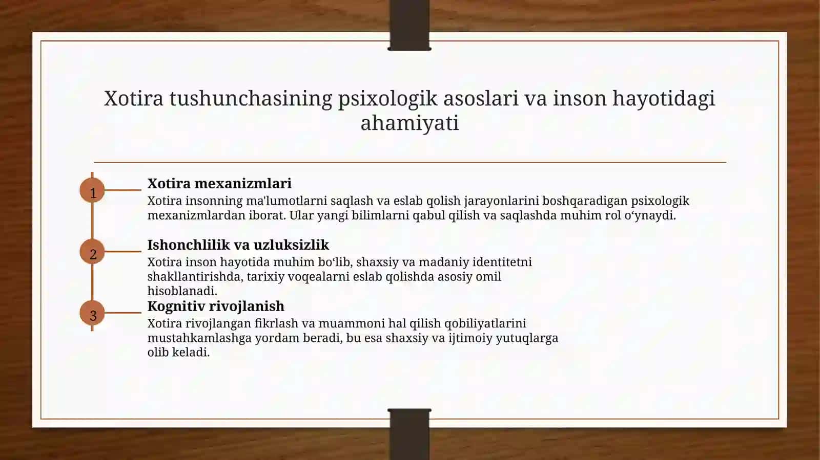 Xotira aslida nima? 3