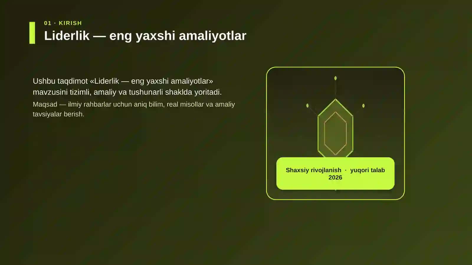 Liderlik — eng yaxshi amaliyotlar 3