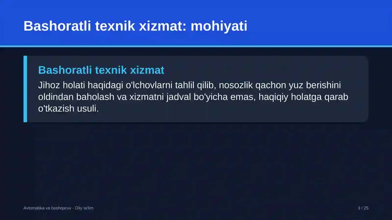 Asfalt-beton zavodlarida bashoratli texnik xizmat ko'rsatish 3
