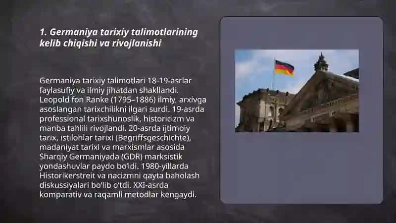 Germaniya tarixiy talimotlari 3