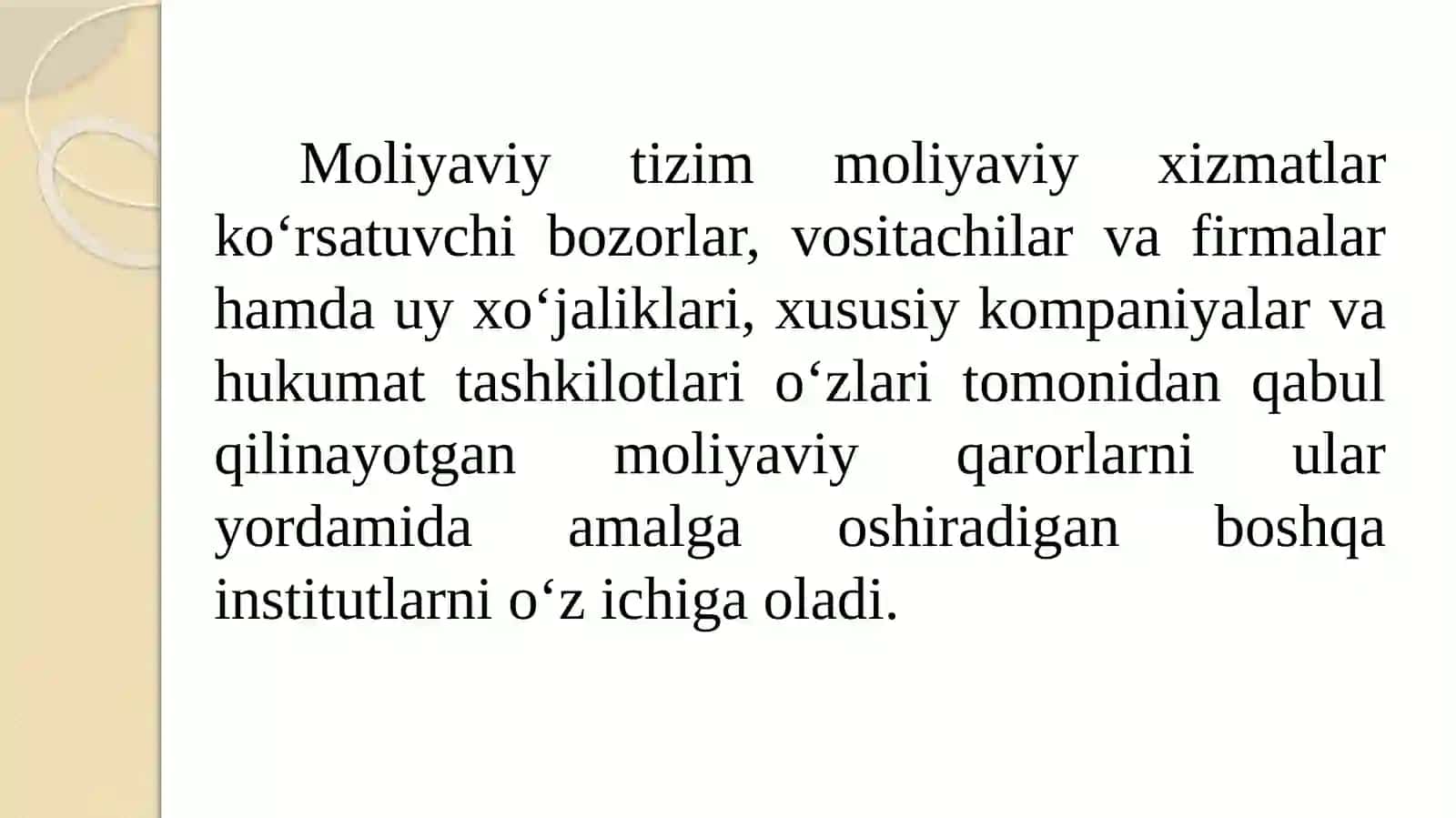 Moliyaviy tizim 3