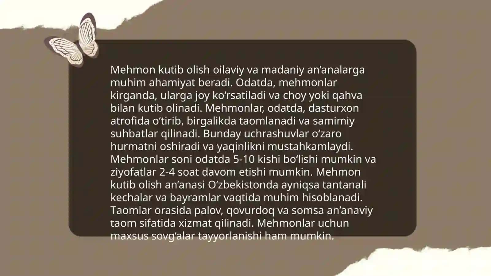 Mehmon kutib olish 3