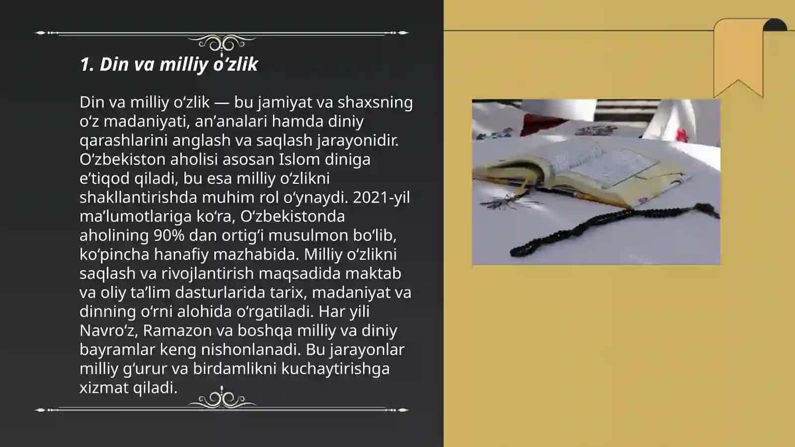 Din va milliy o‘zlik 3
