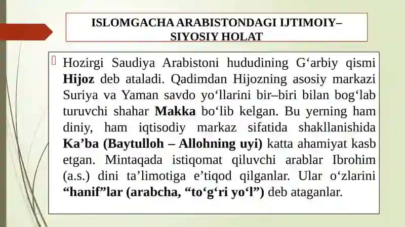 Prezentatsiya (islom dini) 3
