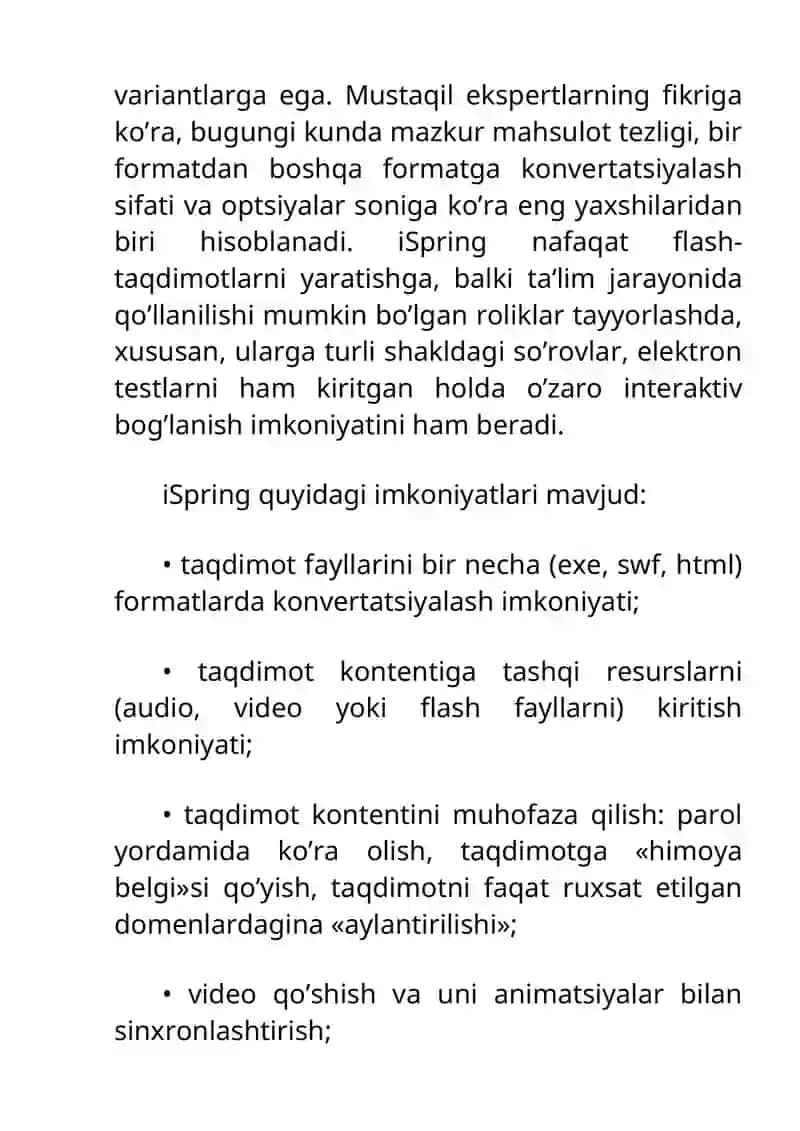 Ispring dasturi 3