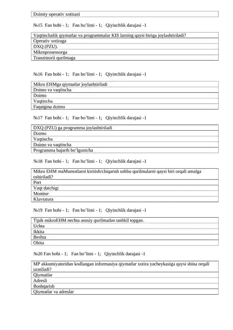 Mikroprotsessorlar 3