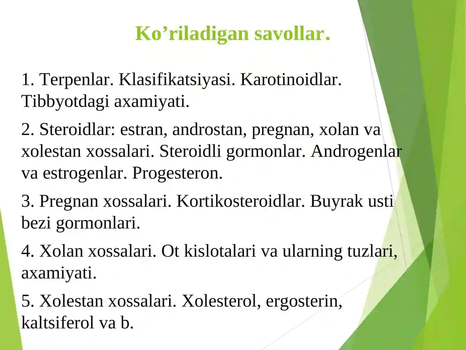 Sovunlanmaydigan lipidlar 3