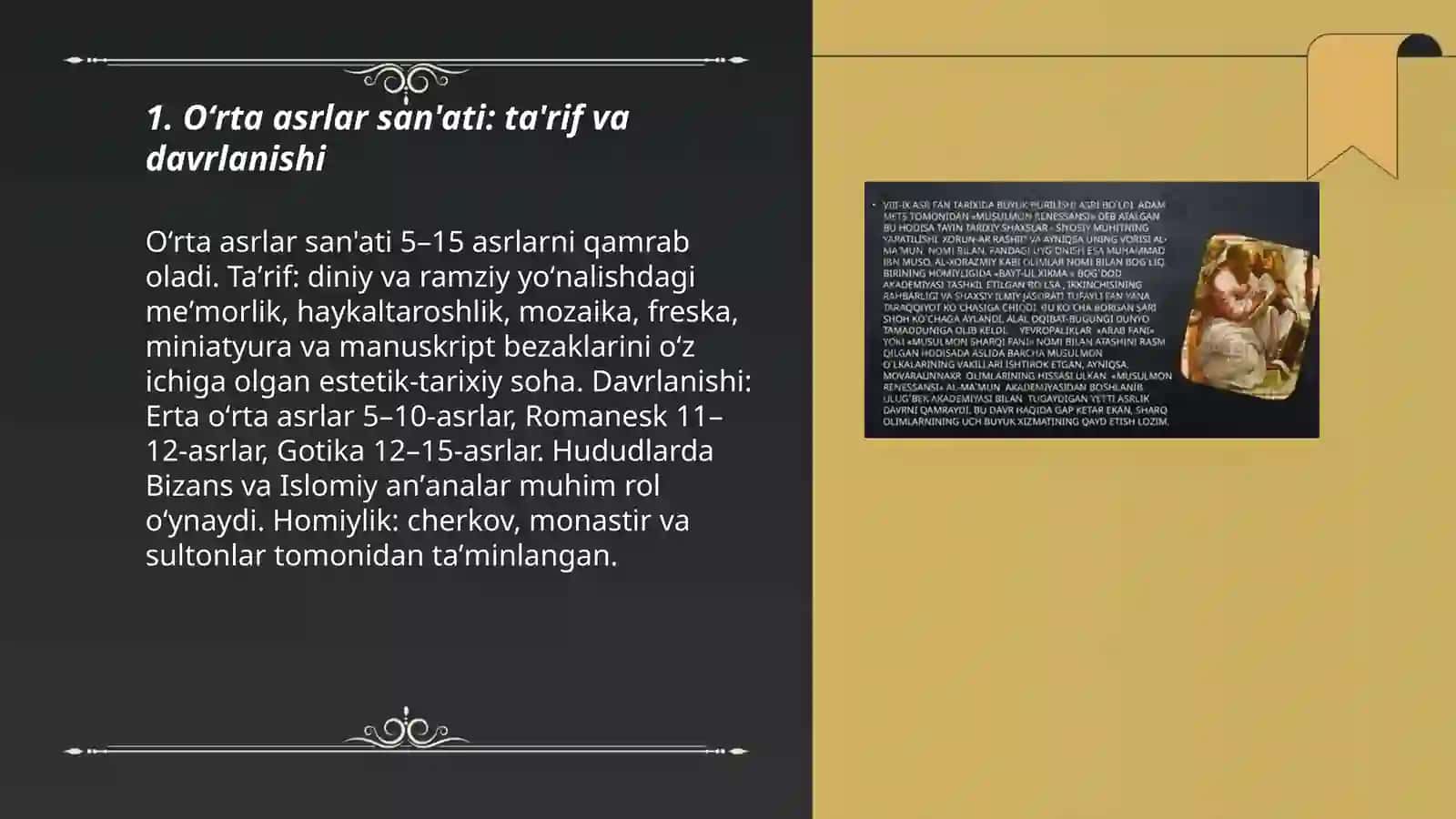 Oʻrta asrlar sanati 3