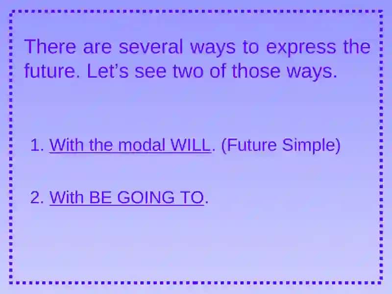 Simple future will 3
